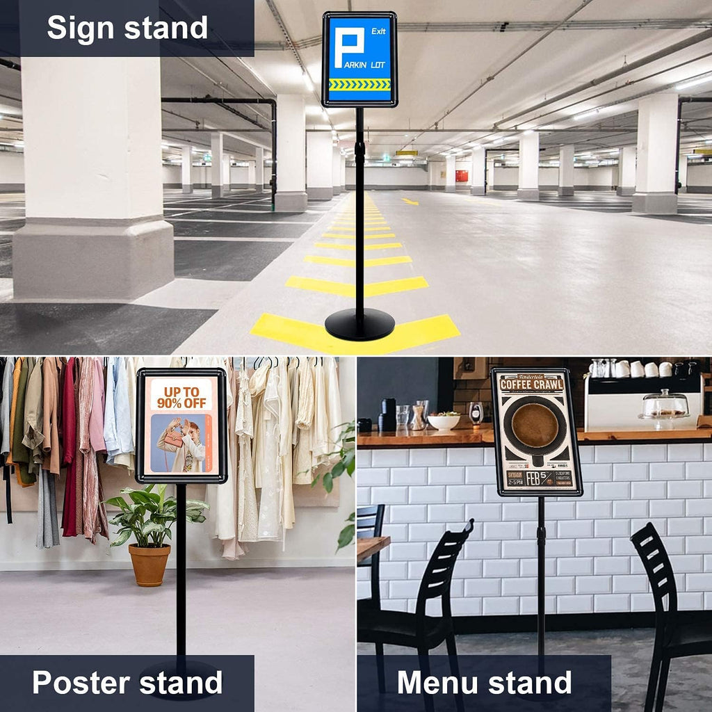 Black Pedestal Poster Stand, Pack of 2 D64185