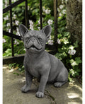 Aged Limestone Cast Stone Frenchie Q644