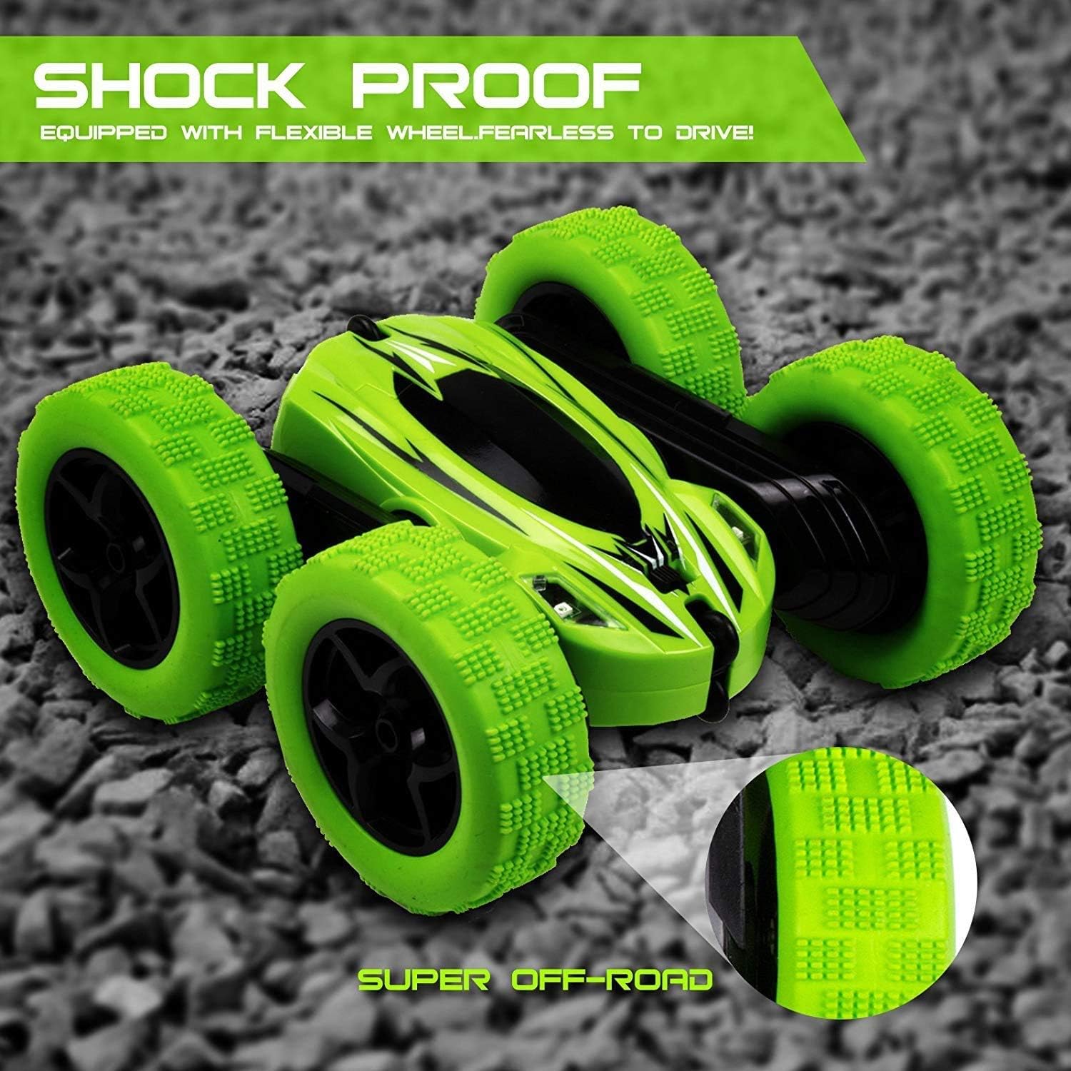 2.4 GHz Remote Control Stunt Car Truck, Pack of 2 W27531