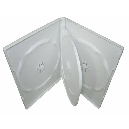 100 Standard White Quad 4 Disc DVD Cases R31419