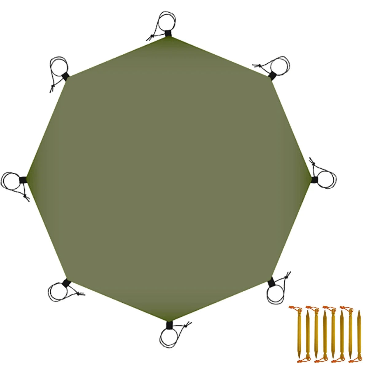 10 x 10ft Waterproof Tent Footprint Groundsheet Z853151