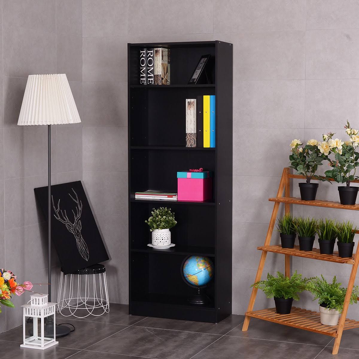 5 Tier Storage Shelf Bookcase J611