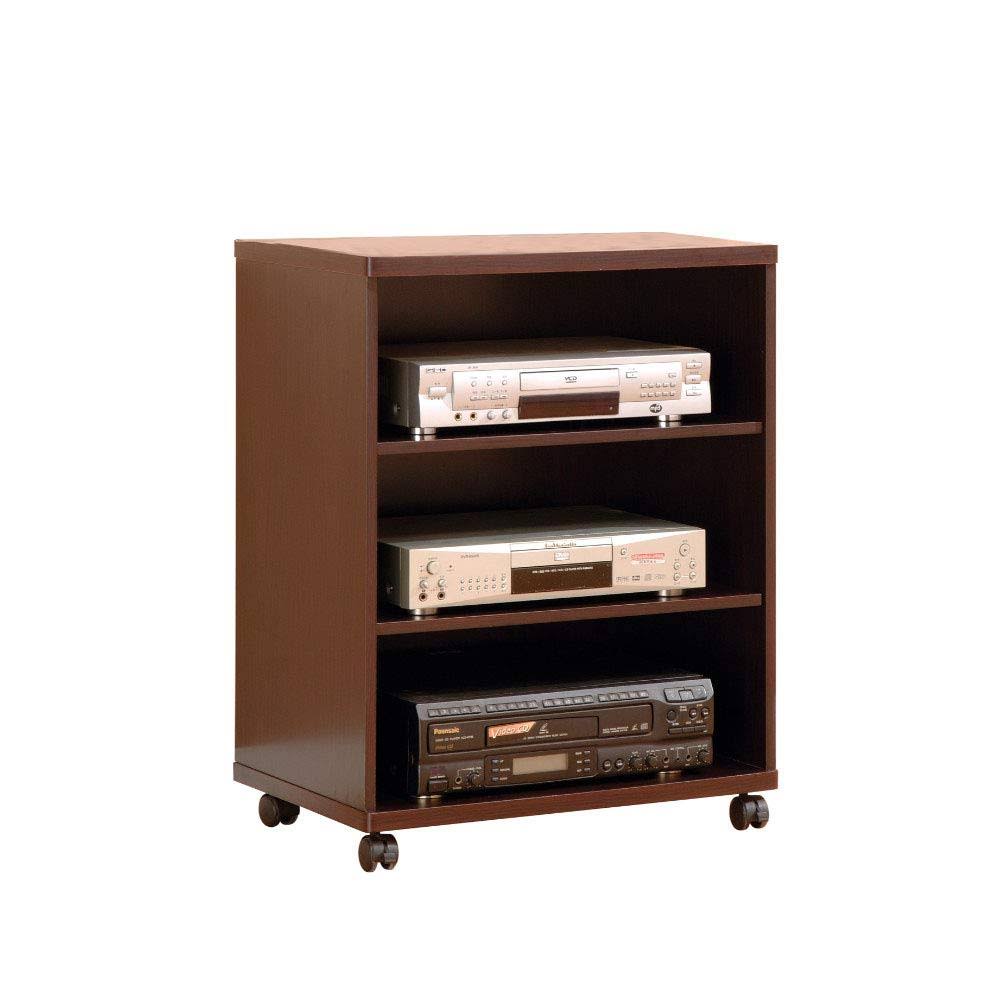 Brown TV Stand with Casters V5561