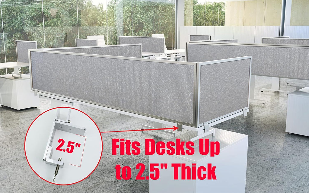 Acoustical Desk Mounted Privacy Panel W571