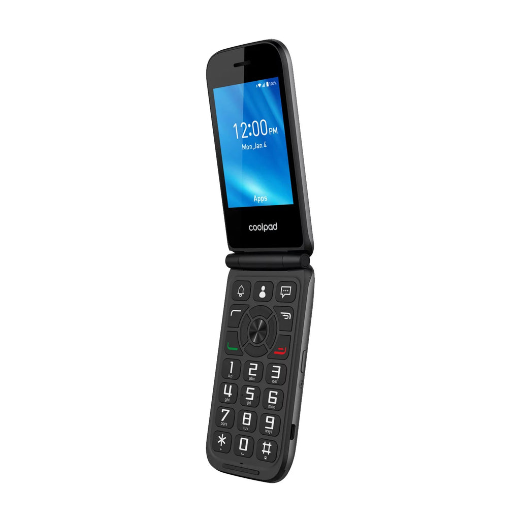 Gray GSM Unlocked 8GB 4G LTE Big Button Keypad Flip Phone C61894