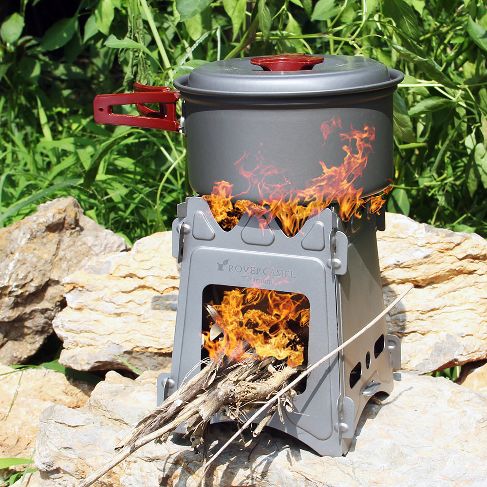 Titanium Wood Burning Camping Stove D233