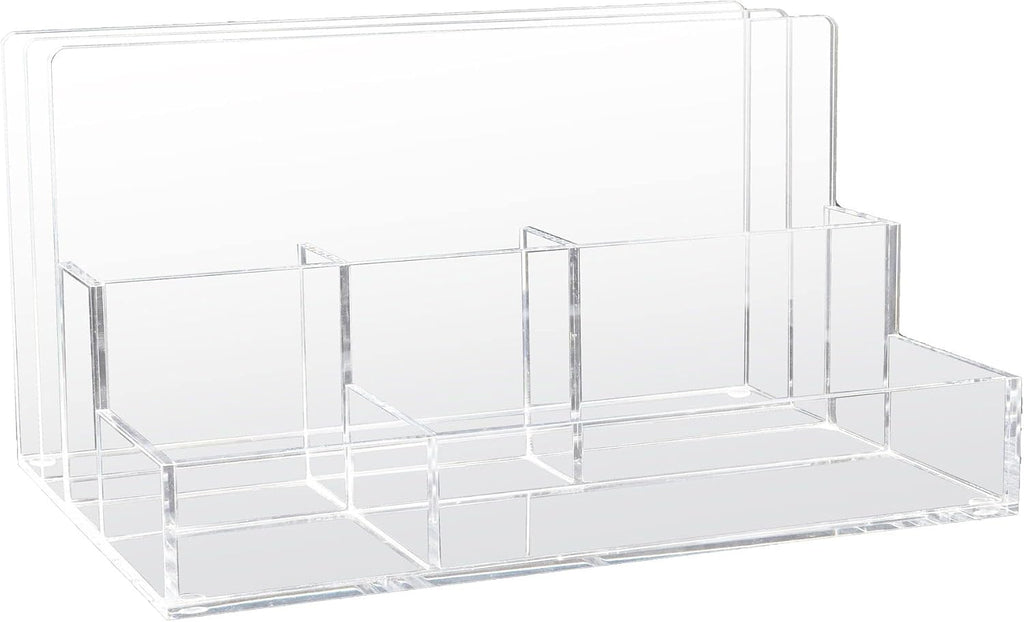 Acrylic Monitor Stand with Keyboard Storage, Clear, Pack of 2 L980