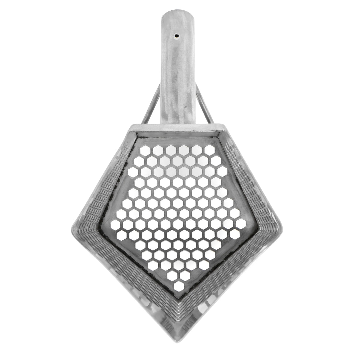 Stainless Metal Detector Sand Scoop with Hexagon Holes C217228