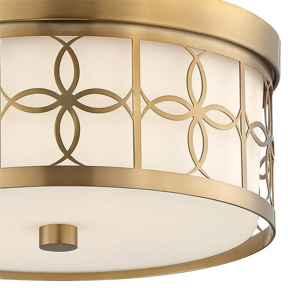 Polished Nickel 2 Light Ceiling Mount Q807993