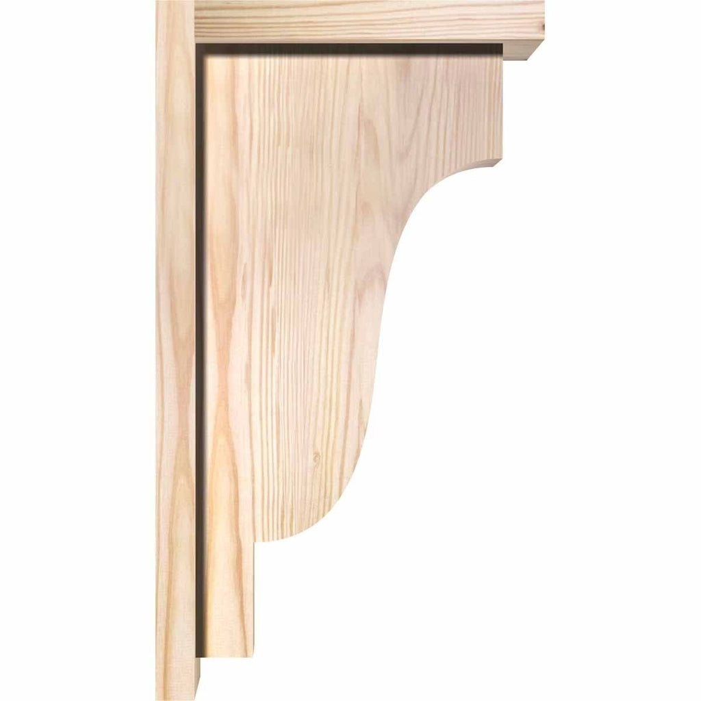 Douglas Fir Newport Smooth Corbel with Backplate F94939