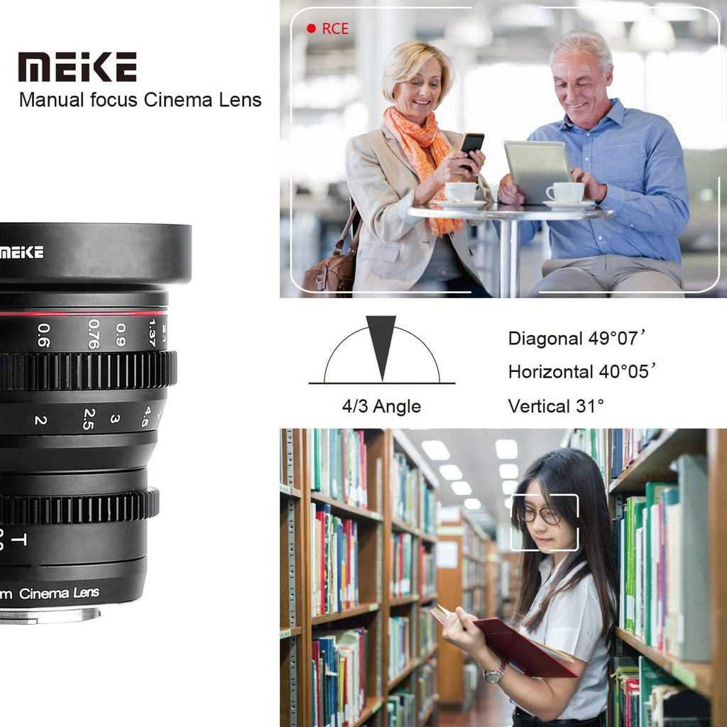 25mm T2.2 Manual Focus 4K Mini Cine Lens for Micro Four Thirds Mount Z4279
