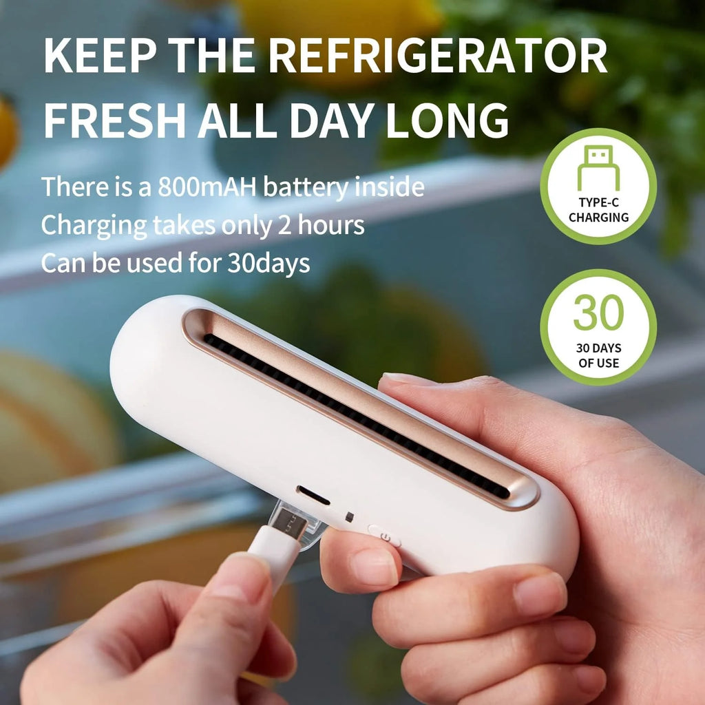 Mini Fridge Deodorizer, Rechargeable Odor Eliminator W943135