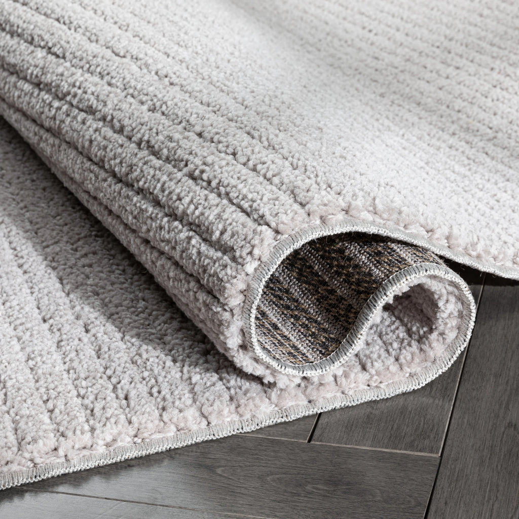 Ivory Stripes Geometric Runner Rug 2x7 O38028