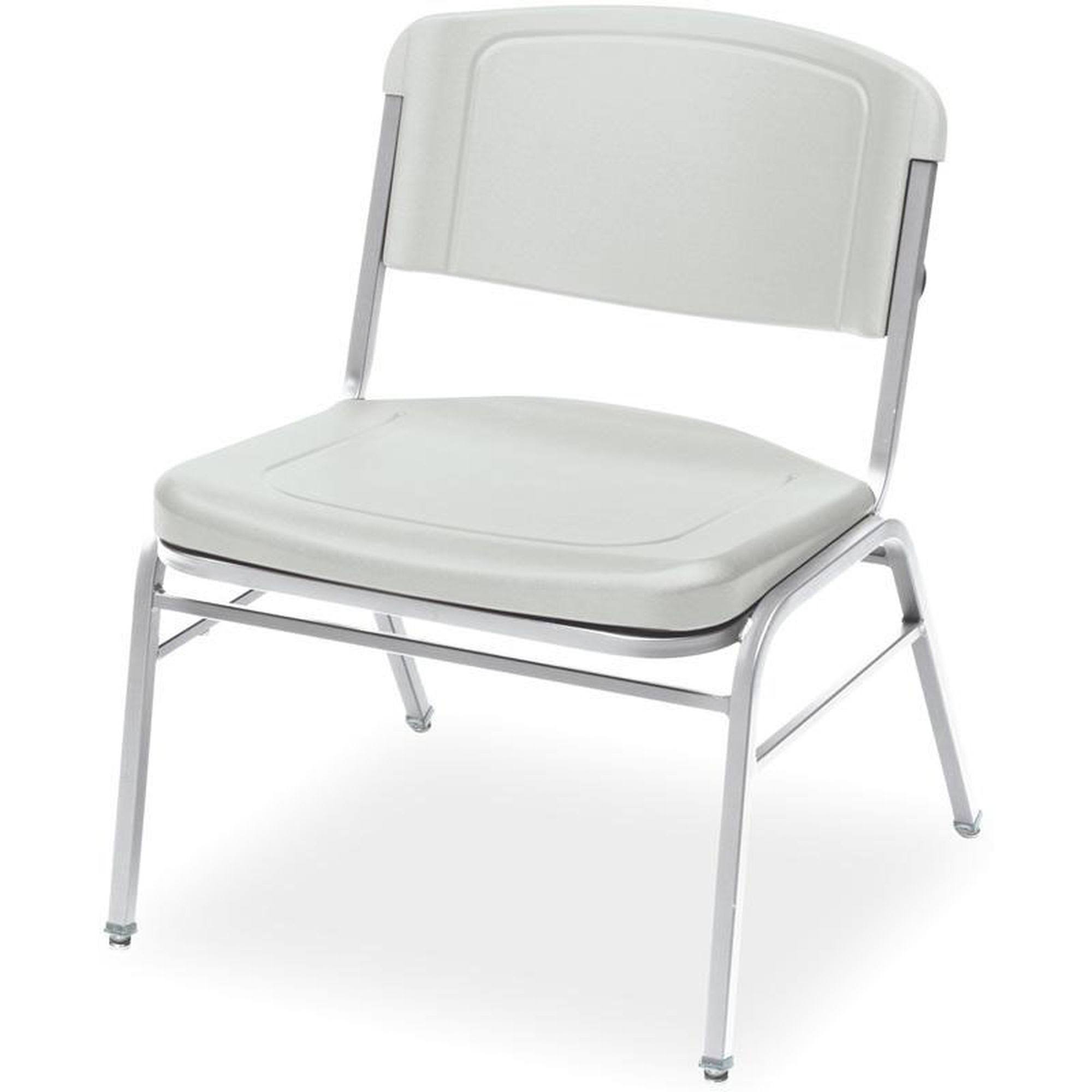 Stackable Chair, Platinum/Silver, 4/Carton G976