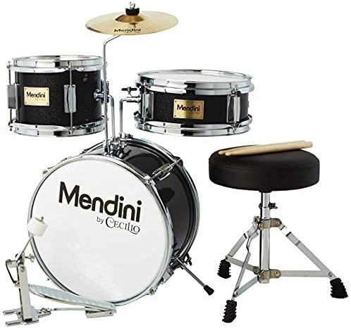 Kids Drum Set with 4 Drums, Drumsticks, Drummer Seat Y30689