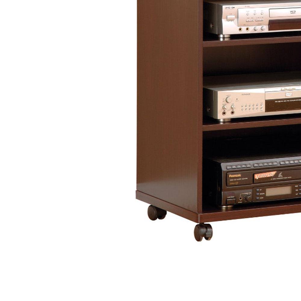 Brown TV Stand with Casters V5561