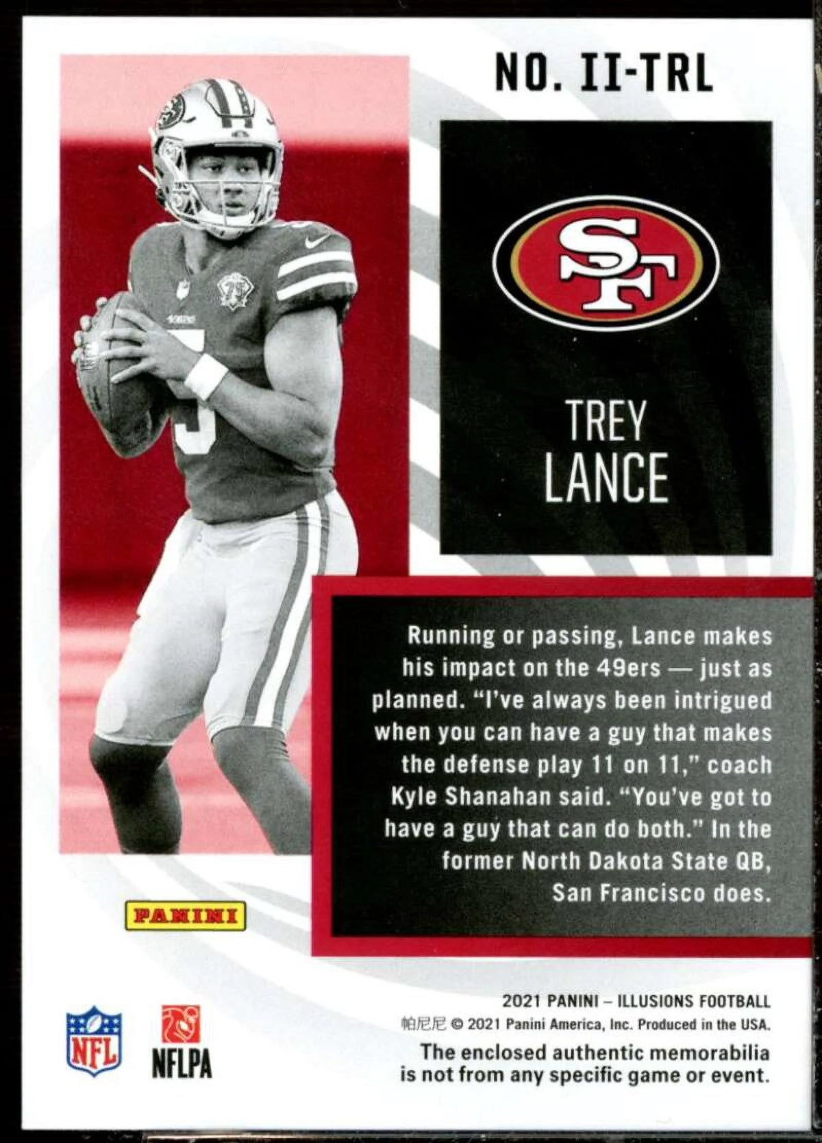 2021 Panini Illusions Instant Impact Jerseys Rookie Card #3 Q321