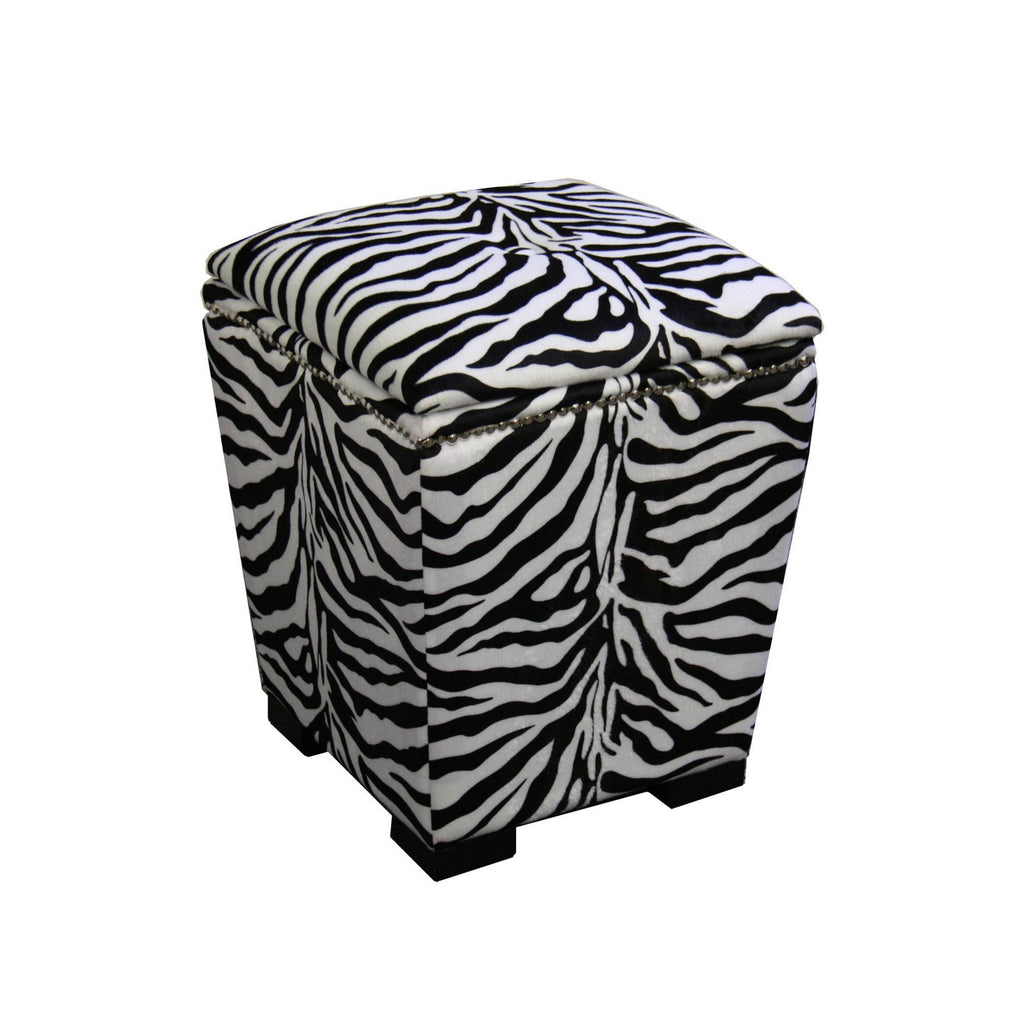 Zebra Storage Ottoman J296