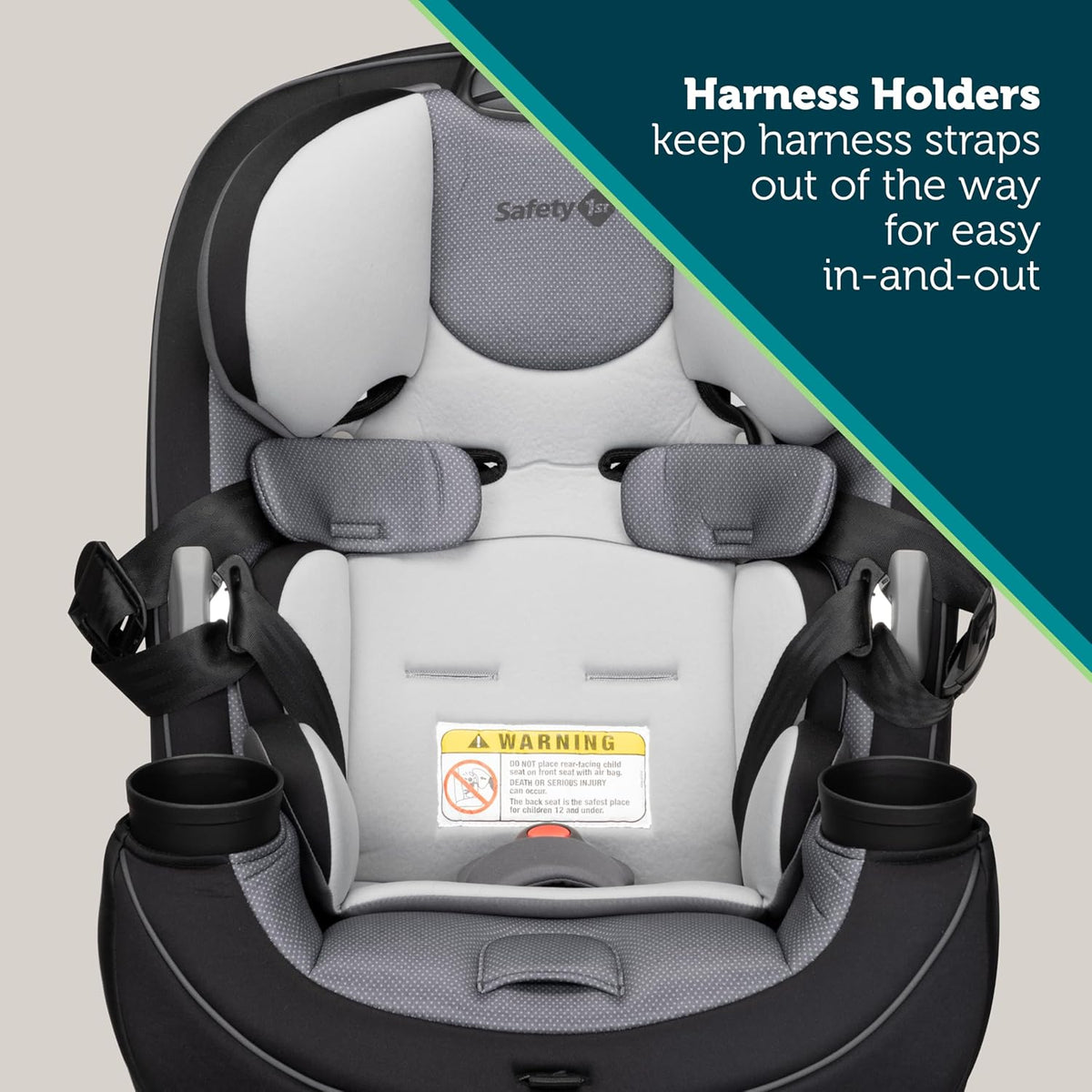 Convertible Car Seat, Rear-facing 5-40 pounds, Forward-facing 22-65 pounds, Belt-positioning booster 40-100 pounds M683