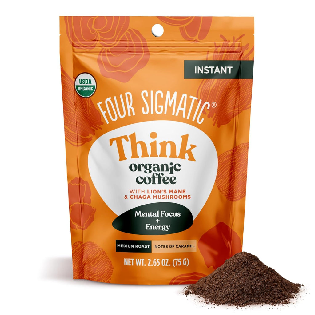 Organic Mushroom Coffee Instant Mix with Lion's Mane and Chaga, 30 Serving Canister X97731
