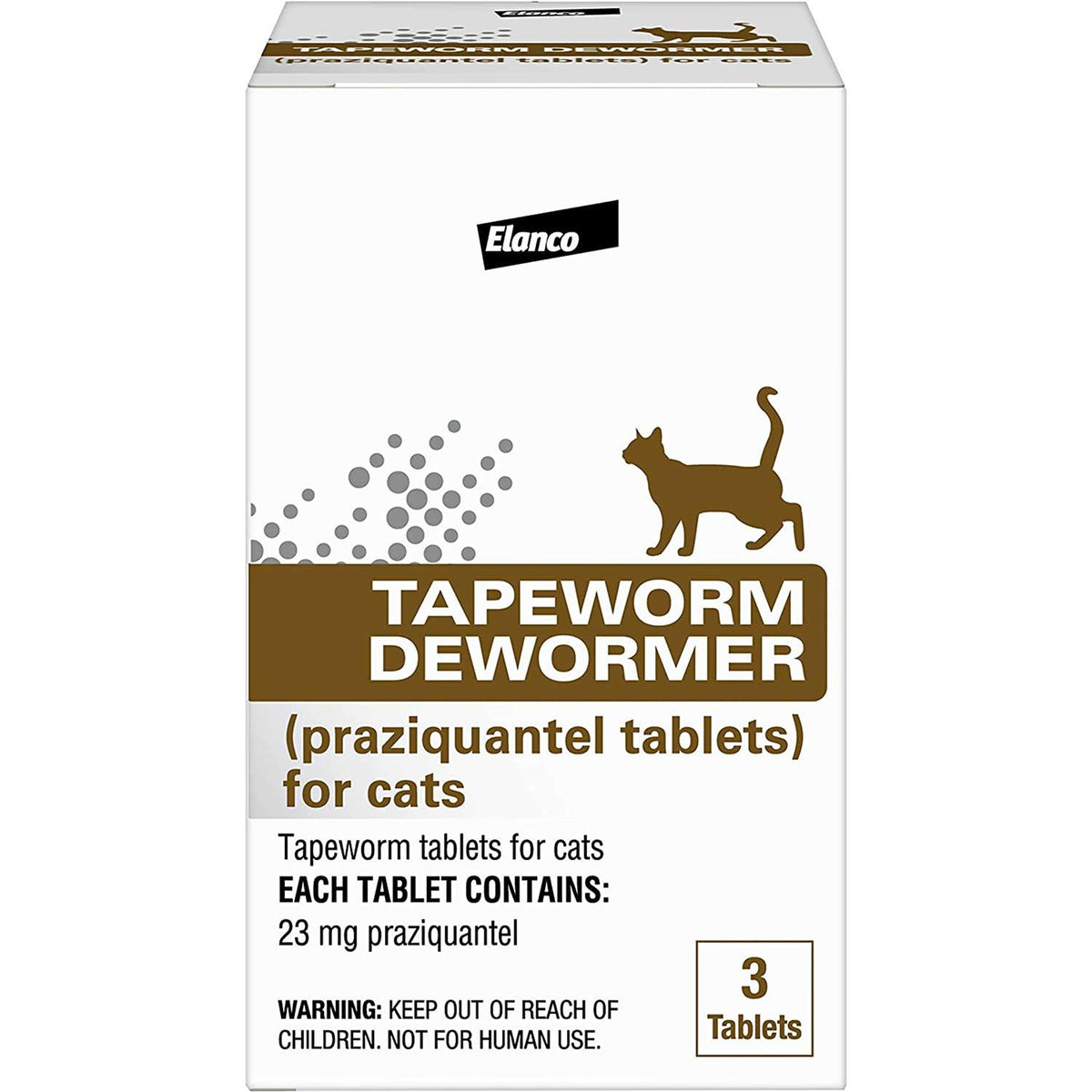 Tapeworm Dewormer Tablets for Cats, Pack of 3 K430