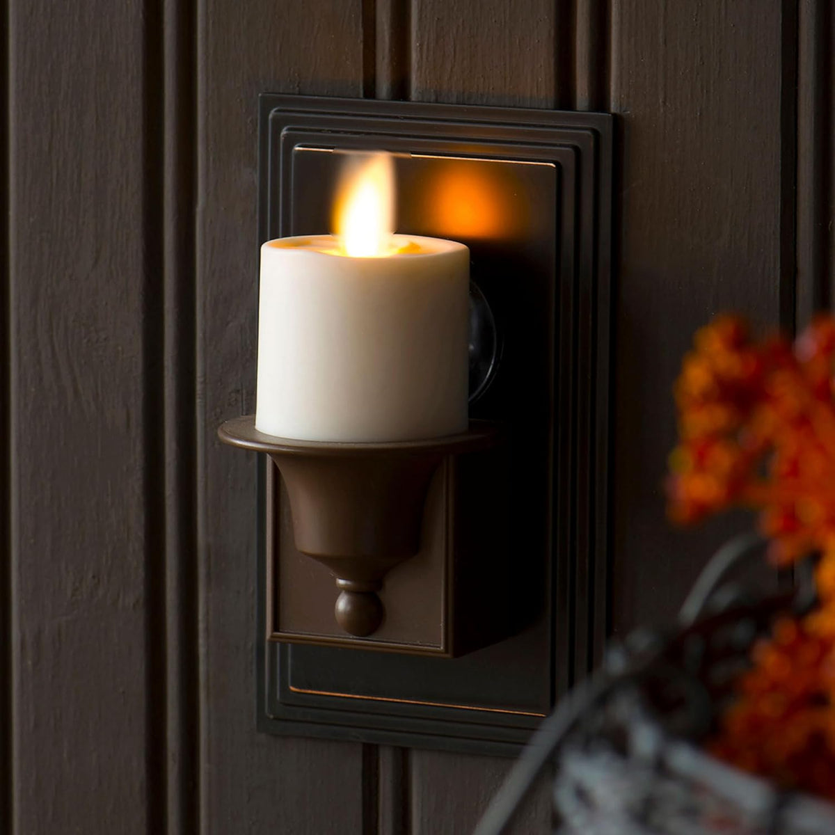 Set of 2 Flameless Candle Nightlight (Bronze) U4642