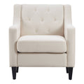 Cream Tufted Accent Chair O7401