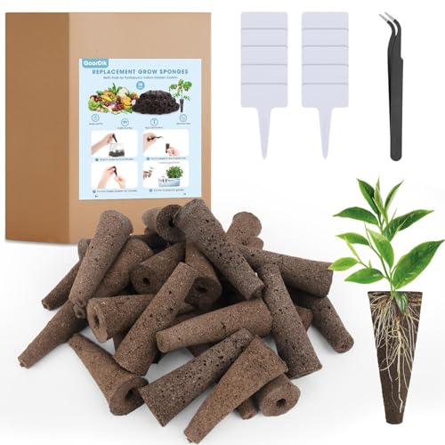 121pcs Seed Pod Kit with 30 Grow Sponges, 30 Grow Baskets, 30 Grow Domes, 1 Tweezers Q20515