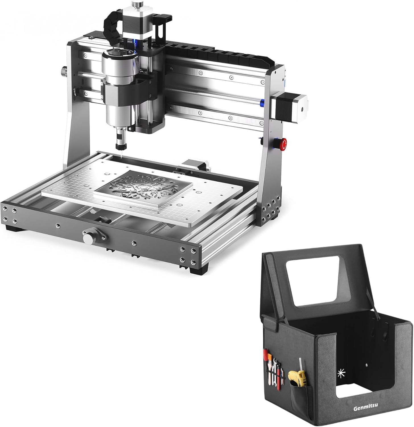 CNC Router Machine 3 Axis Engraver with Enclosure 520 x 475 x 405mm J303