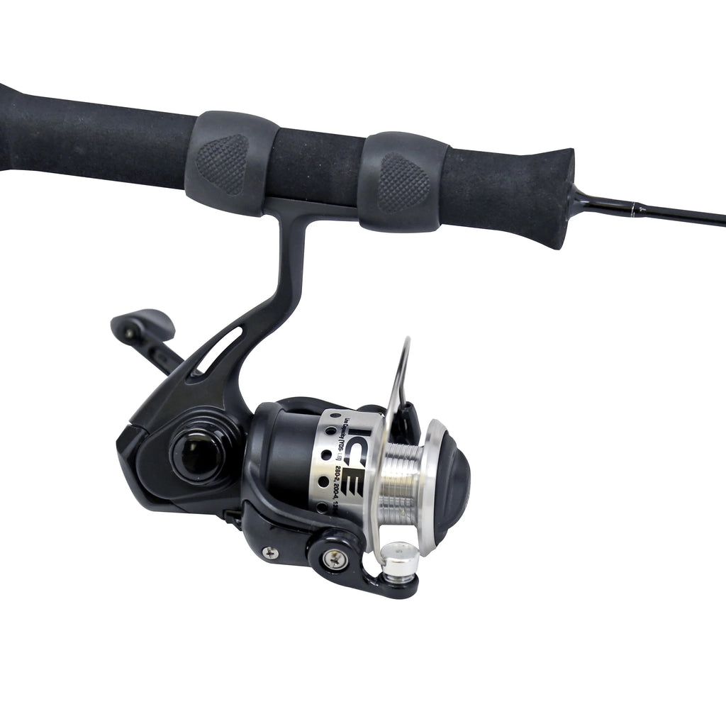 Solid Carbon Rod Ice Fishing Reel and Rod Combo with Aluminum Spool A689993