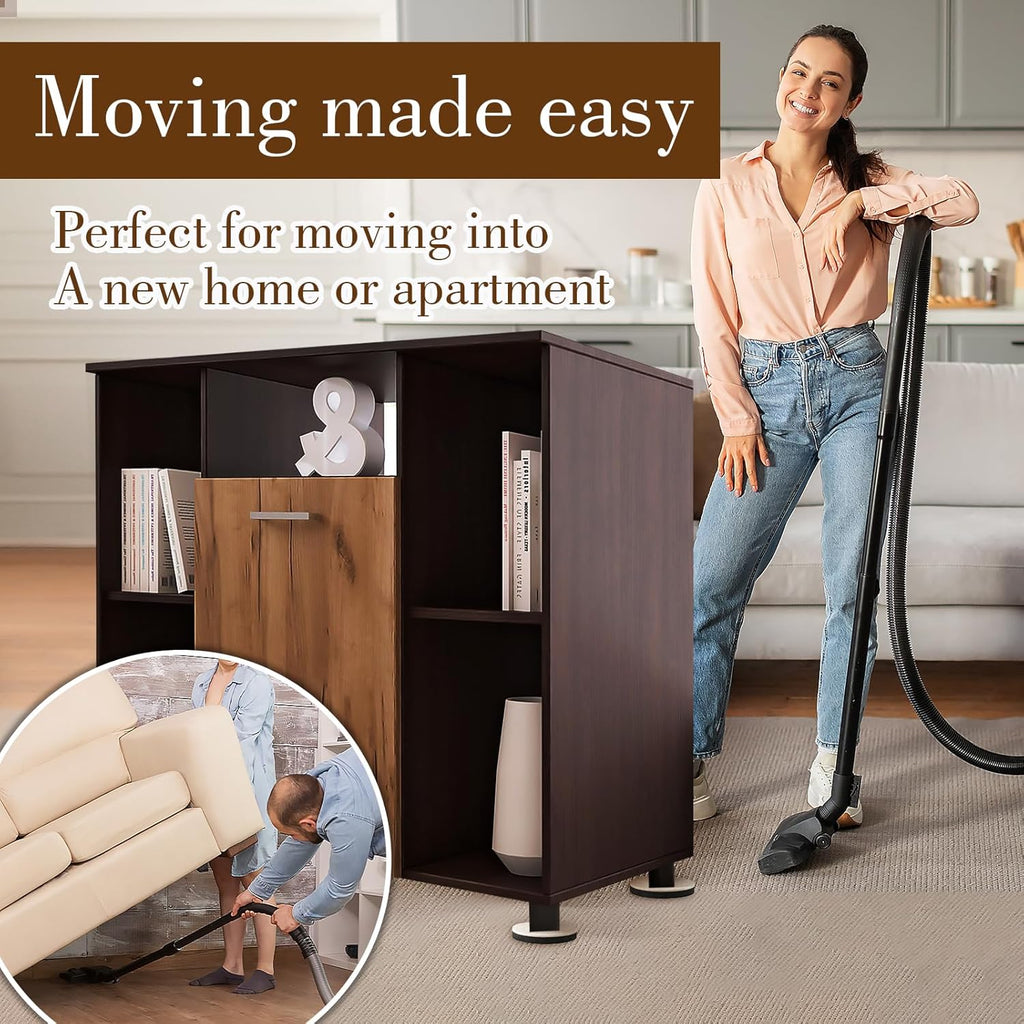 8Pcs 3.5 Inches Reusable Heavy Duty Furniture Sliders J872659