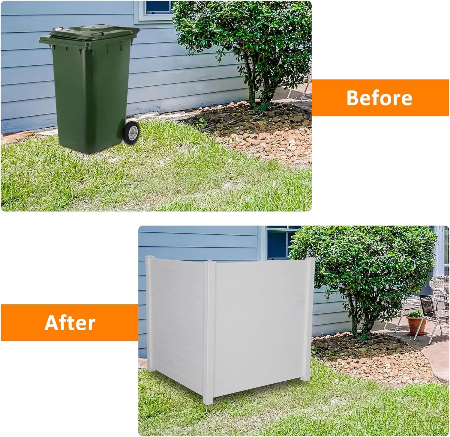 48" W x 48" H Vinyl Privacy Screen Kit (2 Panels) D66939