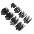 8 Pcs Black Hair Clipper Combs Guides Set O815