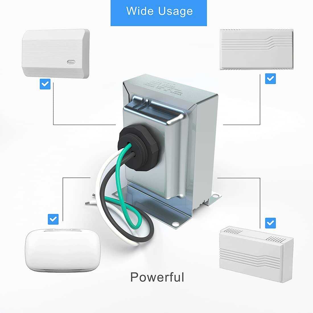 16V 10VA Hardwired Door Chime Transformer S430