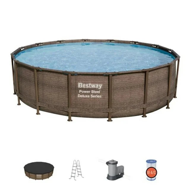 18’ x 48” Round Above Ground Pool Set S93970