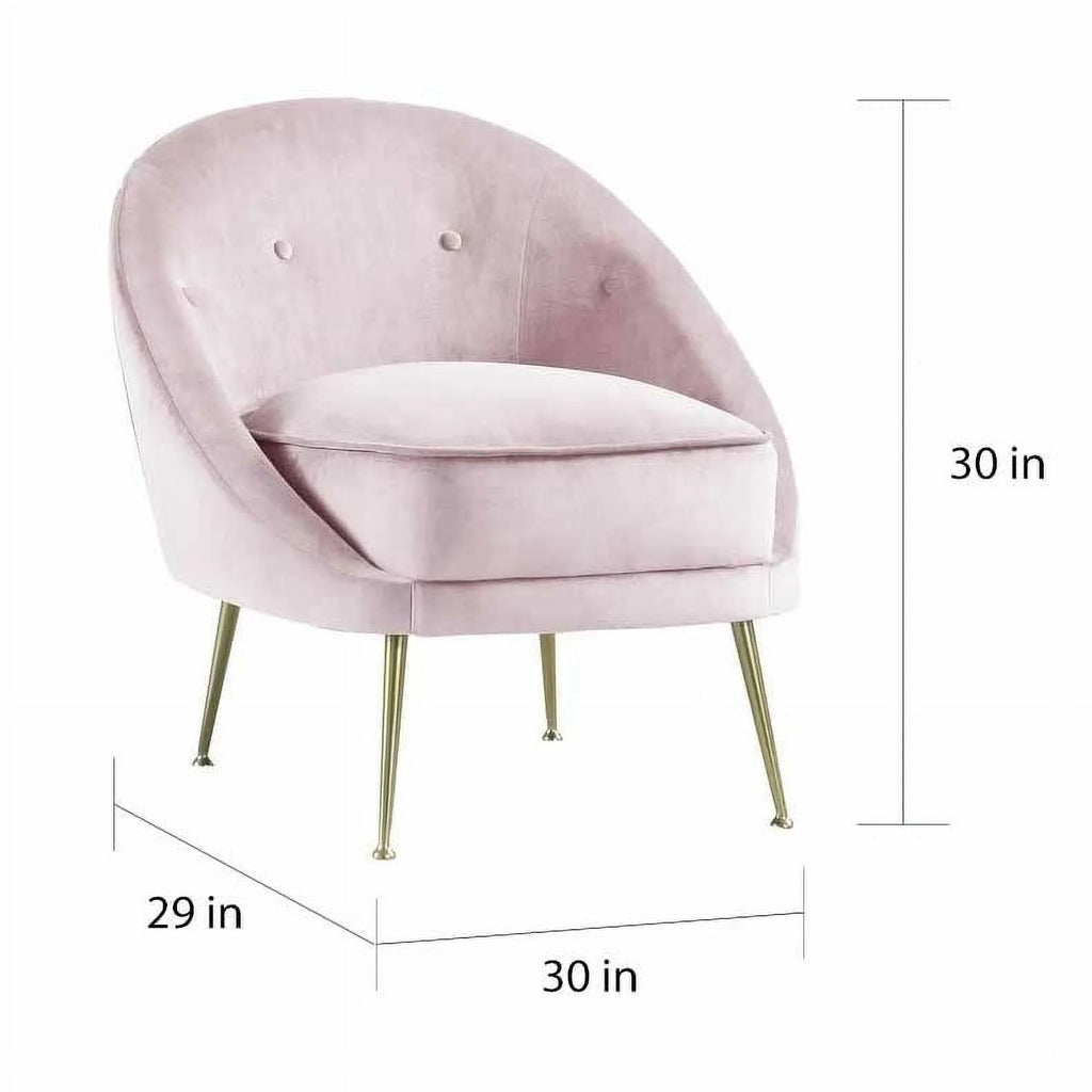 Grey Velvet Accent Chair J694