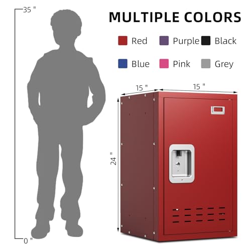 Black 24" H Metal Storage Locker U774
