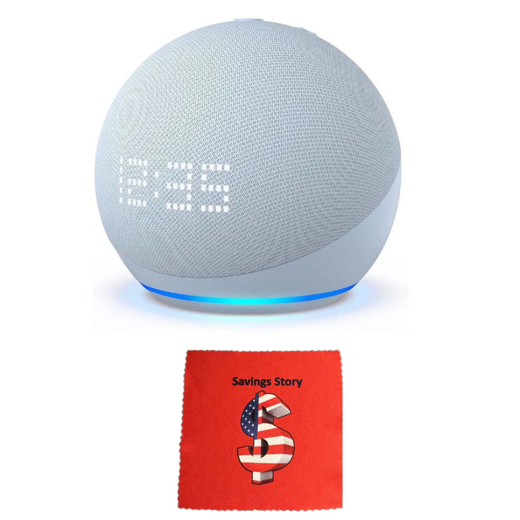 Cloud Blue Smart Speaker with Clock A204007