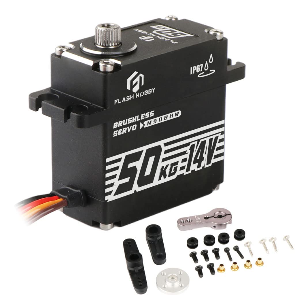 50kg 14V Waterproof IP67 Digital Brushless Servo Motor B8276