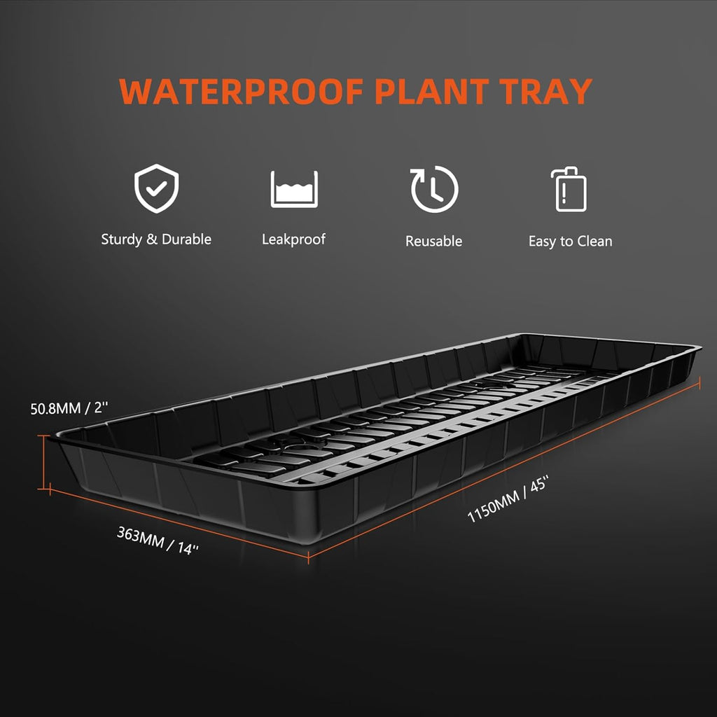 3 Tier LED Grow Light Plant Stand with Wheels U33576