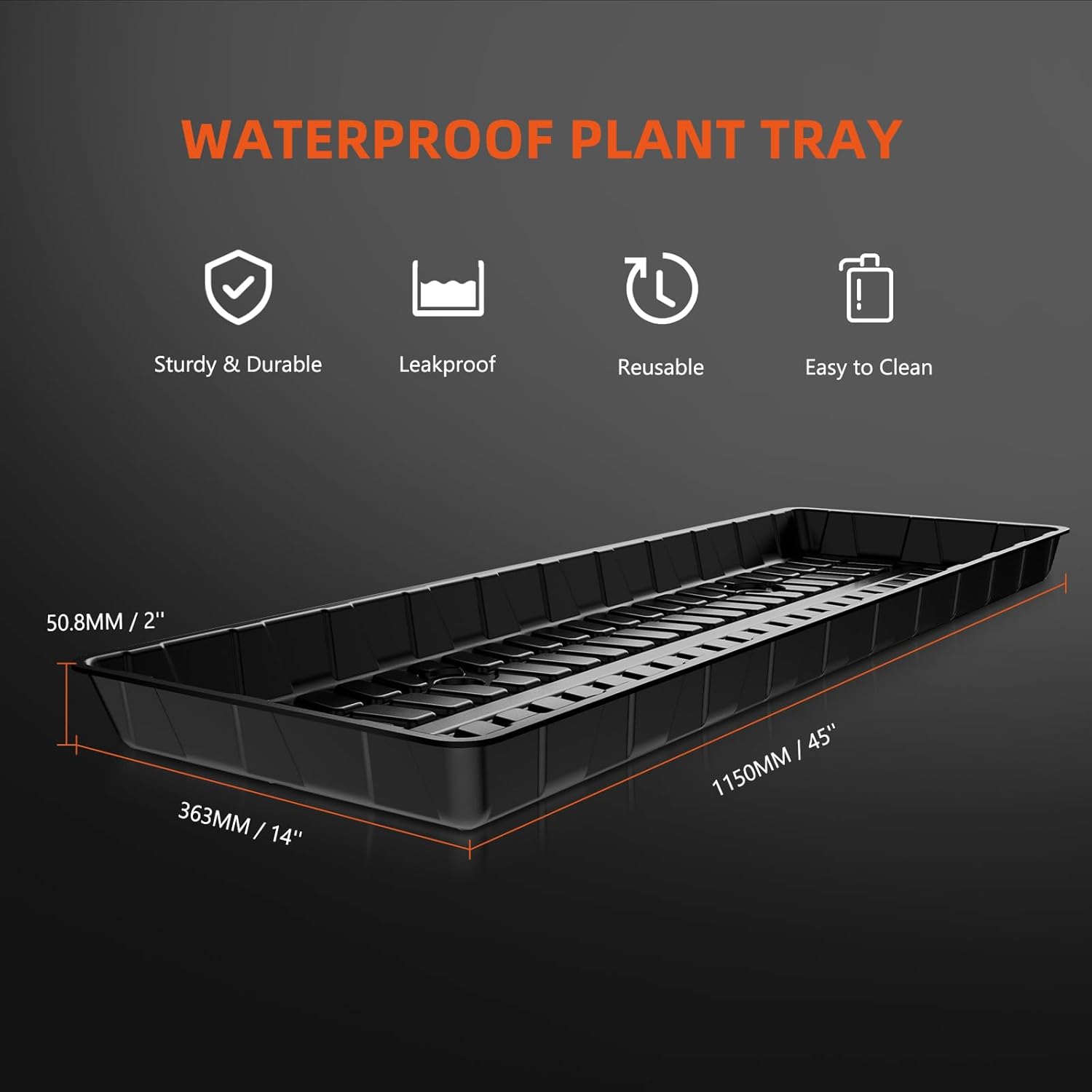 3 Tier LED Grow Light Plant Stand with Wheels U33576