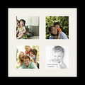 Collage Photo Frame Single Mat with 4-8x10 Openings Satin Black Frame C82654
