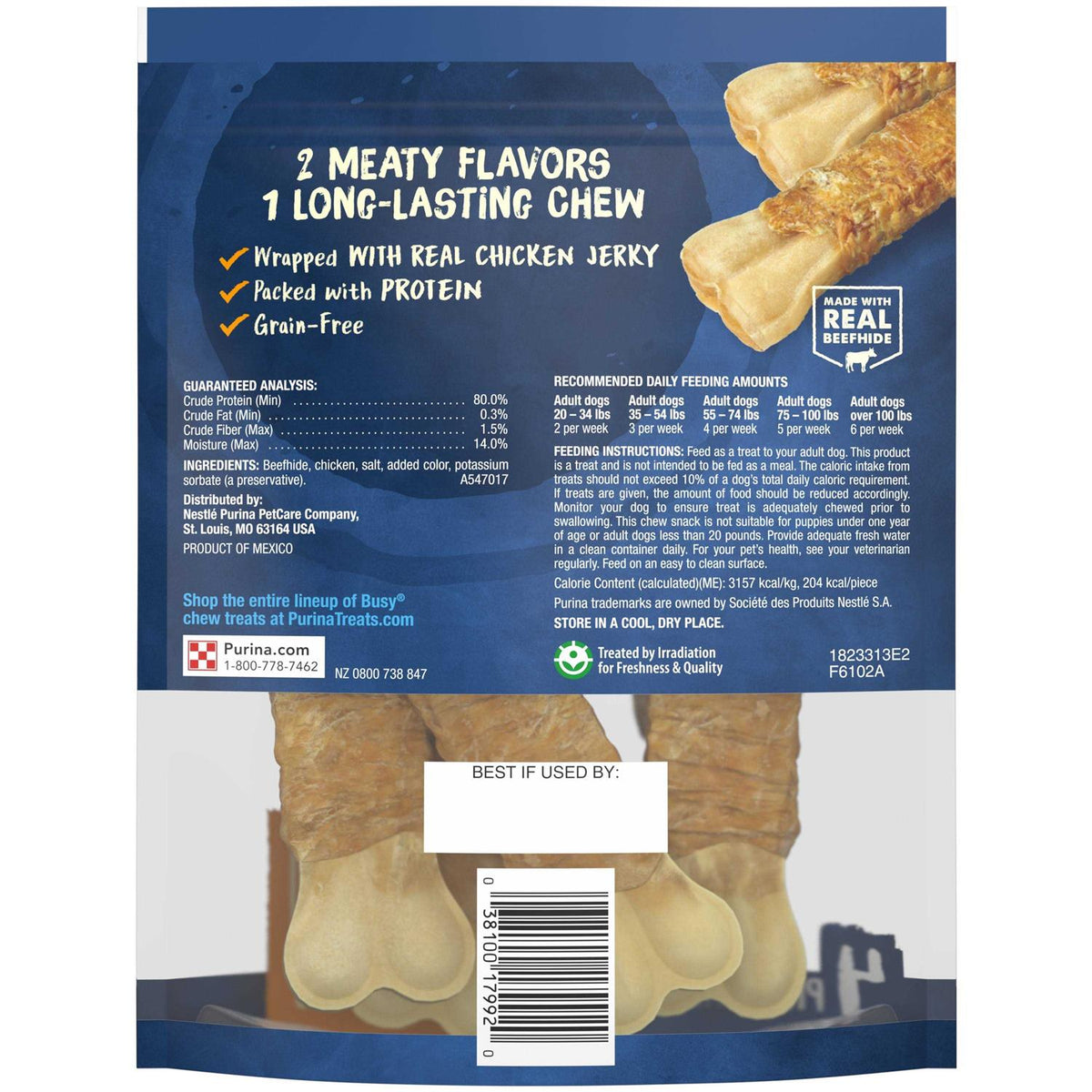 Beefhide & Chicken Dog Treats 4 Count C615
