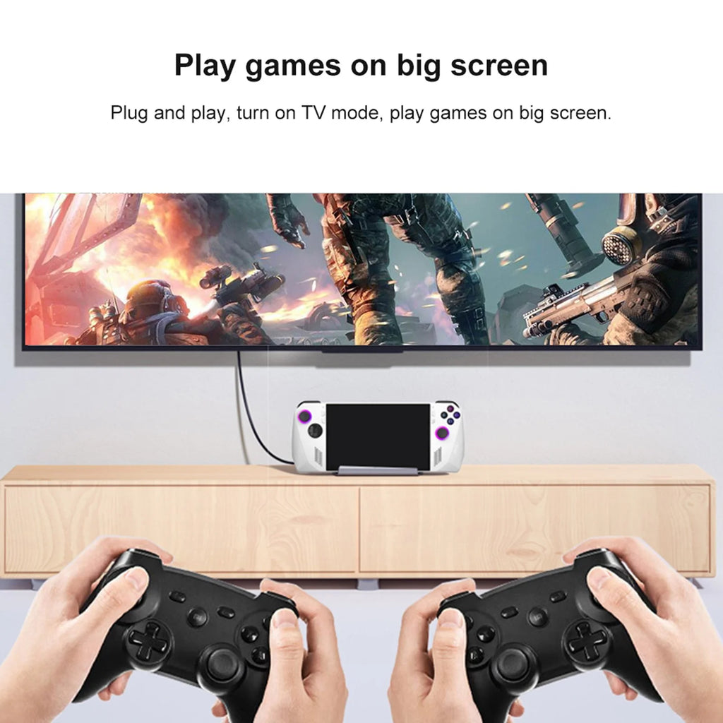 Steam Deck Docking Station with 2 Fans, 4K 60Hz HD Multimedia Interface, USB3.0 2.0, Gigabit RJ45, 100W PD Charging Port O369777