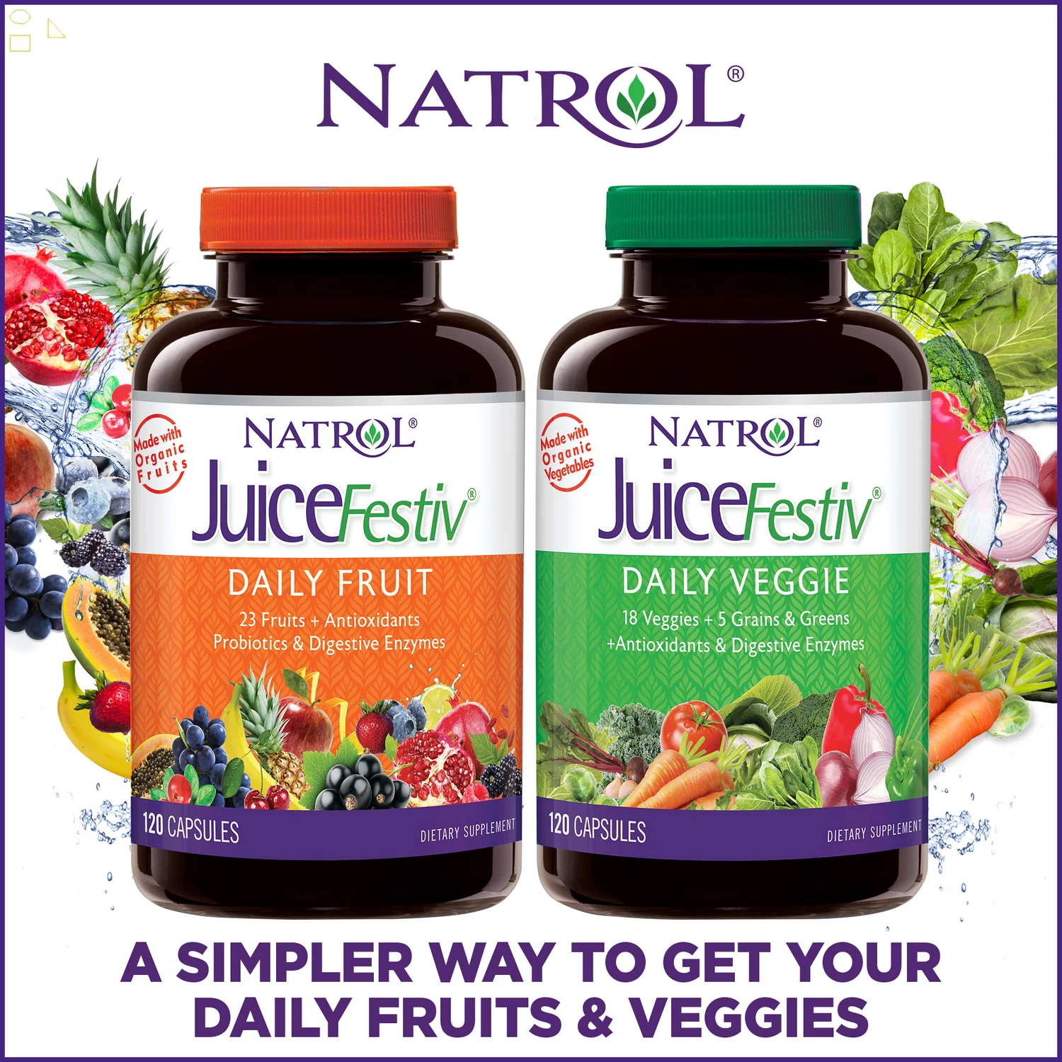 240 Capsules Fruit & Veggie X442915