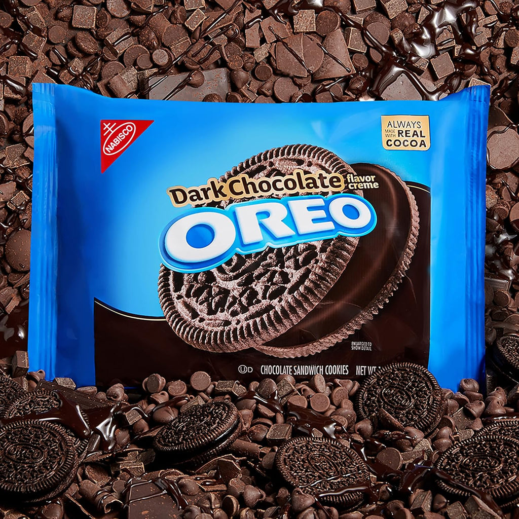 Dark Chocolate Creme Chocolate Sandwich Cookies, Family Size, 12 - 17 oz Packs D91463