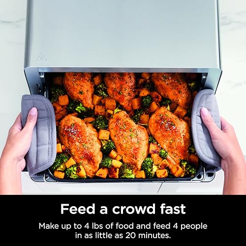 Silver Digital Air Fry Countertop Oven, 1800W, XL Capacity J9840