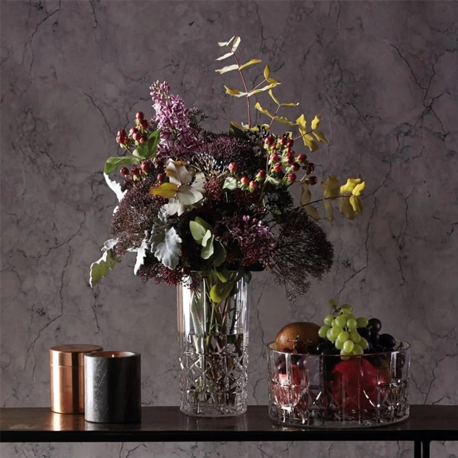 Clear Crystalline Vase 9 inches L649032