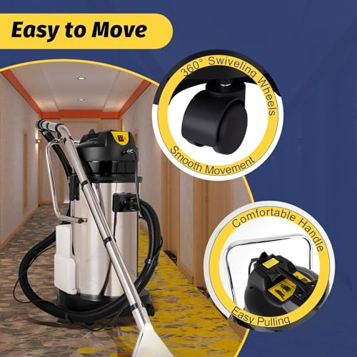 40L Commercial Carpet Cleaning Machine, Heavy Duty Carpet Extractor L57273