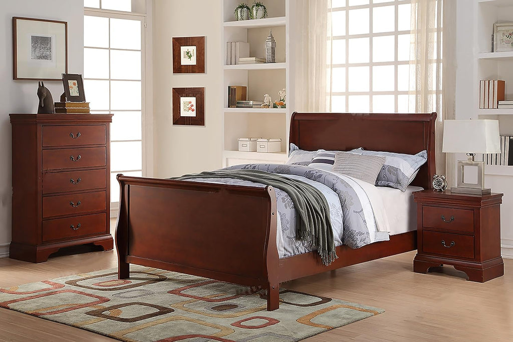 Brown Twin Bed N657